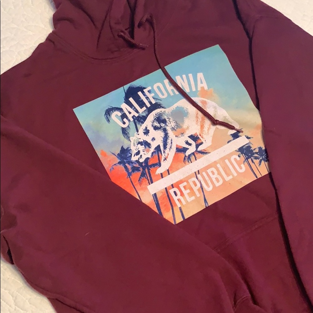 Like NEW Bowery CALIFORNIA REPUBLIC Hoodie Sz L